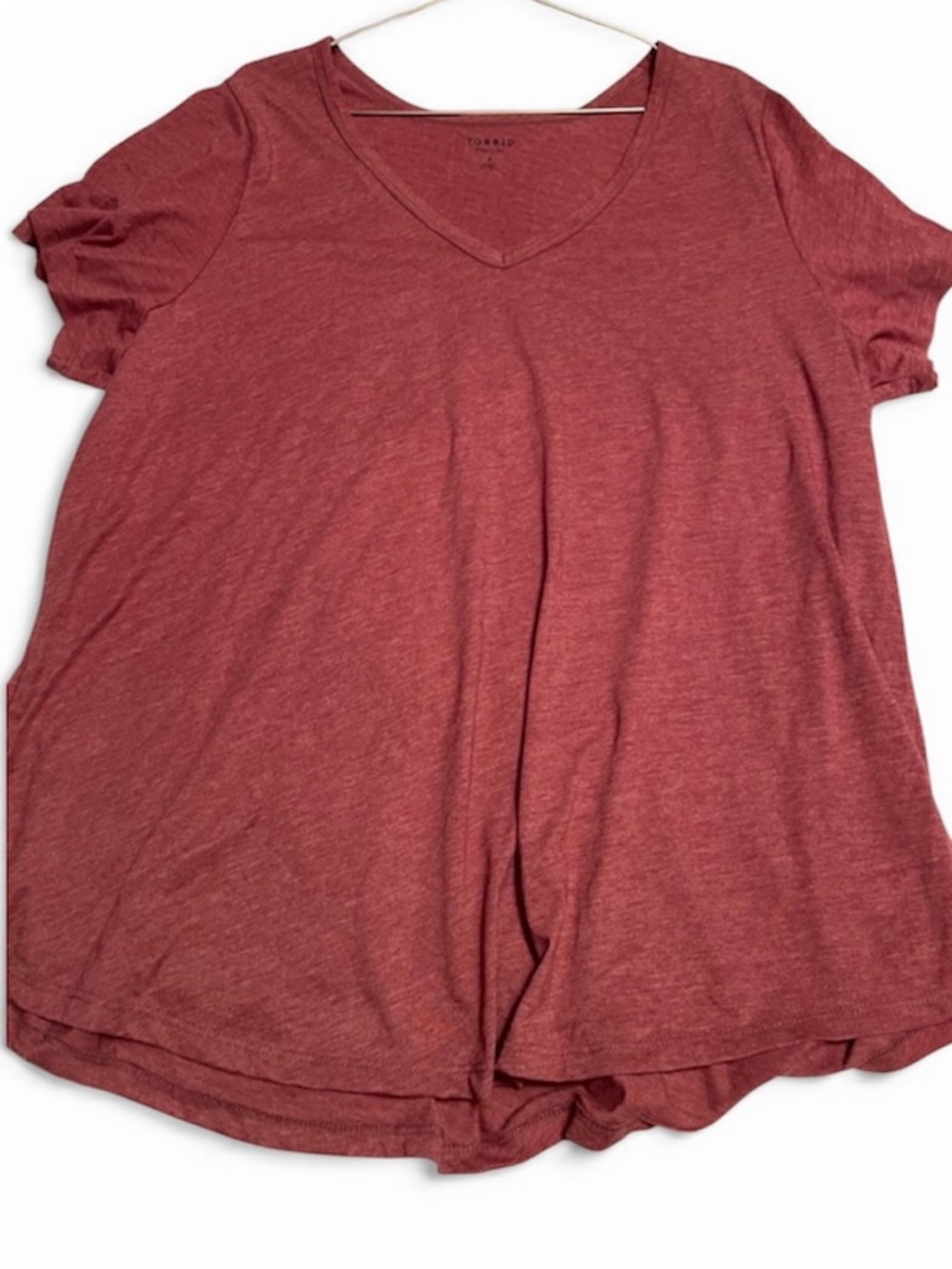 torrid Mauve V-Neck Short Sleeve Tee 3x nwot